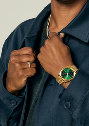 Time Teller — Gold / Green Sunray