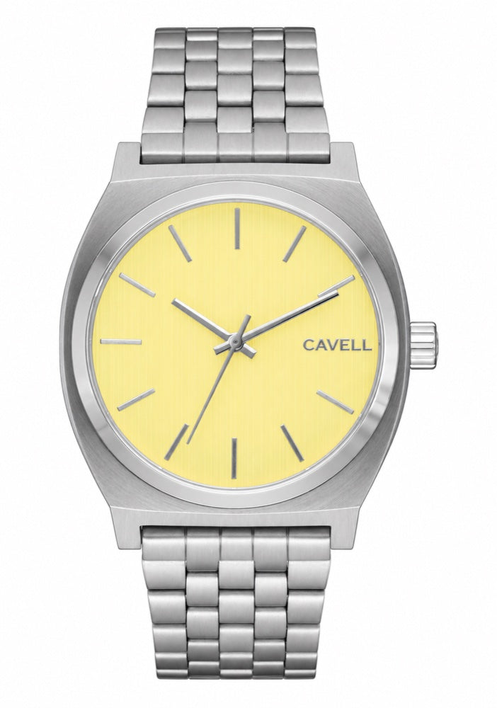 CAVELL Time Teller in Silver / Butter